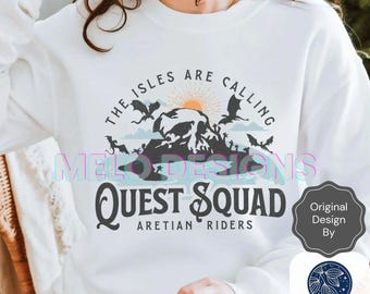 Onyx Storm Shirt Quest Squad Sweatshirt Fourth Wing Merch Xaden Riorson clothes Violet bookish romantasy Ridoc hoodie Dragon Aretian Rider