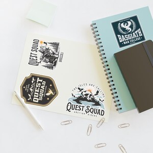 Onyx Storm Stickers Quest Squad Fourth Wing bookish merch Xaden Riorson Violet Broccoli Dragon Rider laptop decal Basgaith War College badge image 7