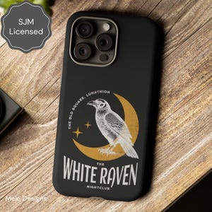 CC White Raven Phone Case merch bookish gift fantasy iphone s24 pixel bryce hunt ruhn danika light hosab hoeab hofas