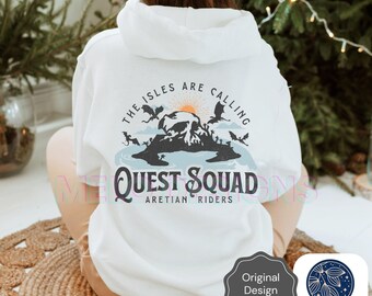 Onyx Storm Hoodie Quest Squad sweatshirt Fourth Wing Merch Xaden Riorson clothes Violet bookish romantasy Ridoc shirt Dragon Aretian Rider