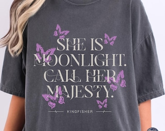 Kingfisher Shirt: Book Saeris Comfort Colors merch fantasy romance clothes top bookish romantasy tee