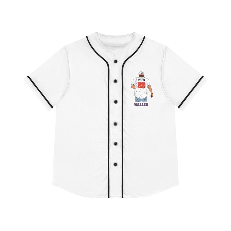 Wallen 98 Braves Baseball Jersey Etsy Canada