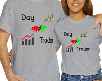 Day Trader T-Shirt: Stock Market Bull Bear Gift