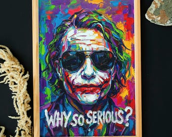 Joker – Batman – DC Comics – Lámina artística vibrante tamaño A4 – Papel brillante de 180 g/m²