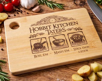 El Señor de los Anillos - El Hobbit - Tabla de cortar gruesa para cocina - Patatas