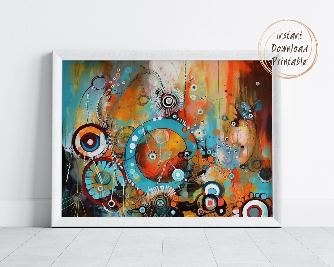 DIGITAL DOWNLOAD - Abstract Wall Art, Mid Century Modern Wall Art ...