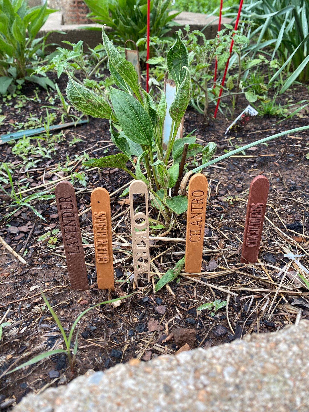 Garden Markers, 3D Printed Plant Name Stakes Etsy