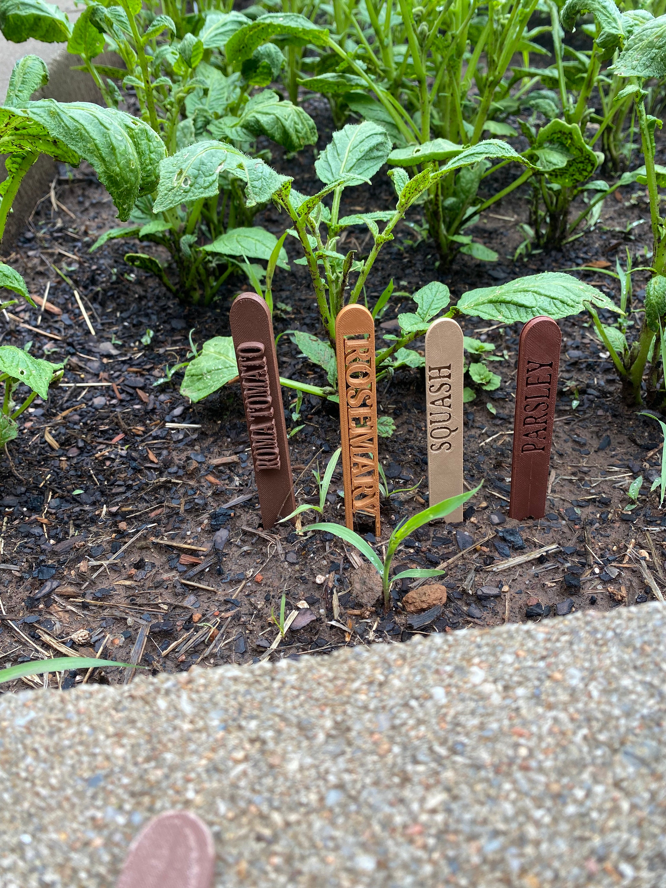 Stake Names Garden Markers, 3D Printed Plant Name Stakes - Etsy
