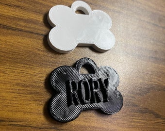 Soundless Dog Tag 3D Printed