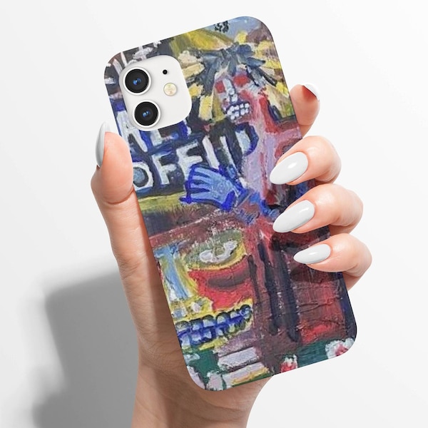 MF DOOM, Basquiat Inspired, iPhone 14,13,12,11,X/XS, Art by Yani Hip Hop Art - art phone case - rapper phone case - Rap Accessories iPhone