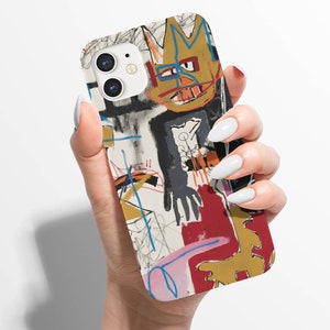 Basquiat Art Phone Case - Abstract Street Art Cover - Unique Urban Accessories - iPhone 14,13,12,11,X/XS - Jean-Michel Inspired - Etsy