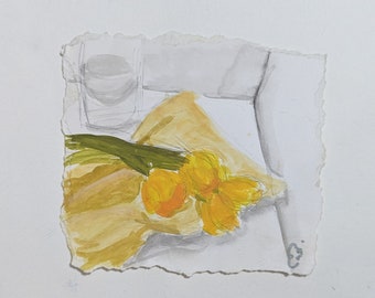 żółty tulipan