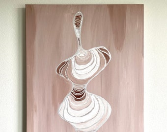 Pintura original de 24 "x 36", pintura acrílica em tela, arte personalizada, arte de parede, parede de sala de estar