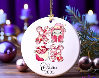 Squishmallow Personalized Kids Christmas Ornament, Keepsake for Kids & Tweens