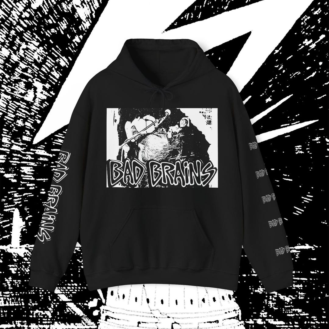 T shirt バッドブレインズ ロゴ M LOGO BLACK T-SHIRT-MEN BRAINS
