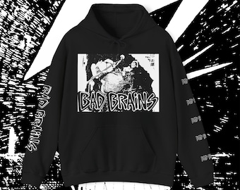 BAD BRAINS Hoodie!!! Double-sided! Rare and badazz!