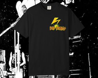 Bad Brains Logo T-Shirt: HR Action Shot, Comfort Colors Tee