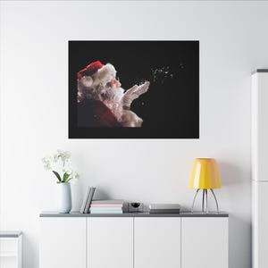 Vintage Santa Claus Canvas: Christmas Magic Holiday Wall Art