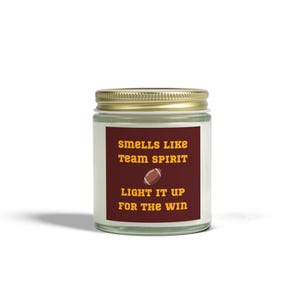 Commanders Scented Candle: Team Spirit Game Day NFL Fan Gift