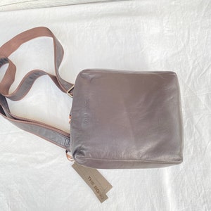 Bolsa crossbody masculina - Bolsa de couro para homens - Bolsa crossbody marrom