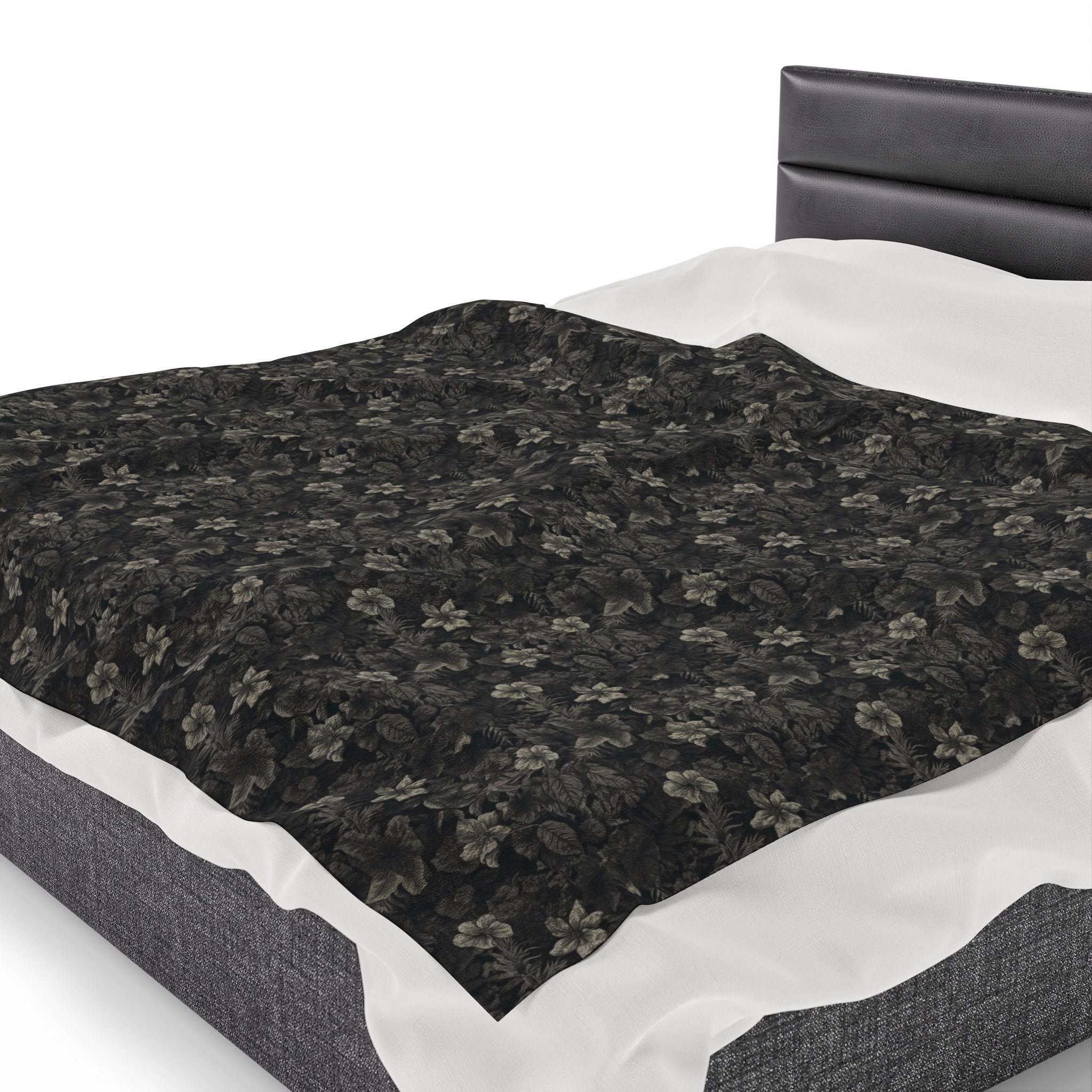Analogie Velour Blanket - Black AW20 main image 1