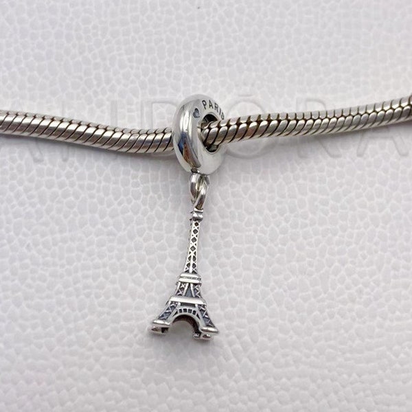 Pandora, pendentif tour Eiffel, breloques pour bracelet, argent sterling S925, neuf avec boîte