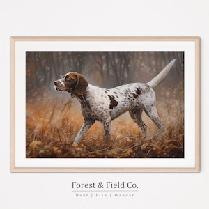 German Short Haired Pointer Digital Watercolor Print | Outdoor-Inspired Art | Instant Download
