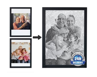 Fusion réaliste de différentes photos, ajout d'un être cher décédé à la photo, ajout d'une personne à la photo, portrait de famille à partir de photos, portrait commémoratif