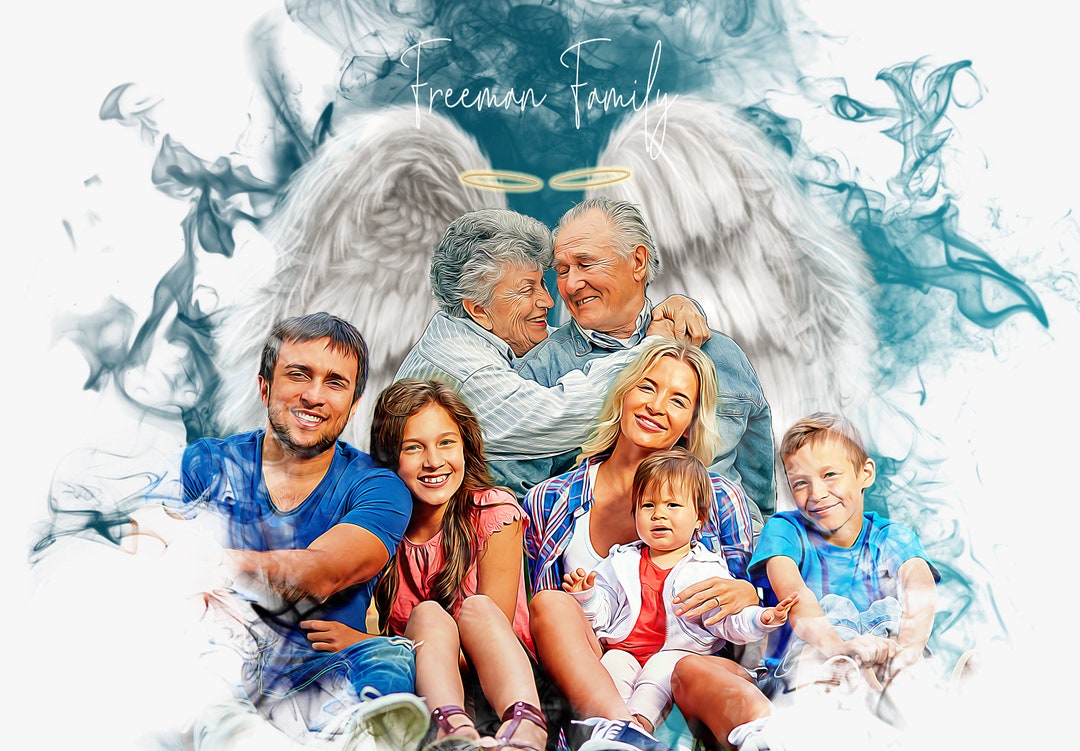 Custom Memorial Photo With Loved One Added | Digital Remembrance ...
