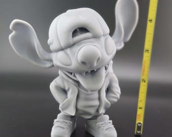 Figura STL de Urban Stitch - Modelo imprimible en 3D para resina - 120 mm - Juguete coleccionable - Inspirado en Lilo y Stitch