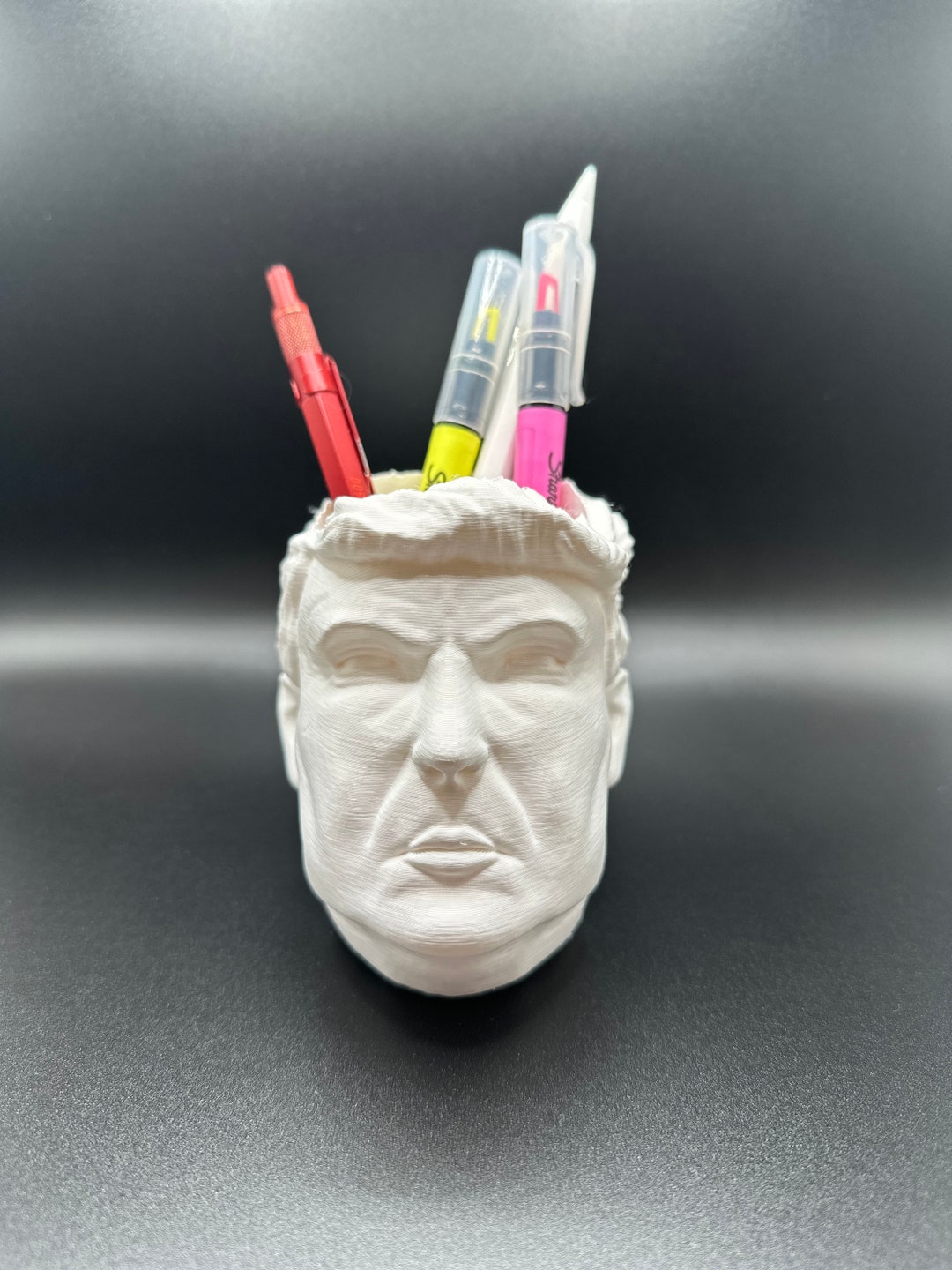 Trumphead 3D Printed Pen Holder The Perfect Desk Companion Etsy trumphead-3d-printed-pen-holder-the-perfect-desk-companion-etsy