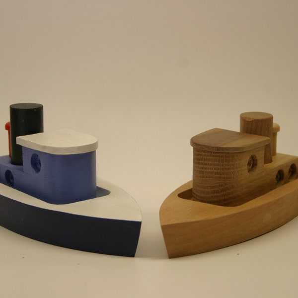 Toy wooden boat, sold individually, handmade, free shipping recycled wood, toys for all ages, painted or natural wood, handcrafted, gift