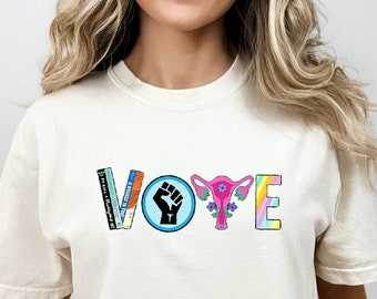 Vote Shirt, Banned Books Shirt, Reproductive Rights Tee, BLM Shirts, Political Activism Shirt, Election Tshirts, LGBTQ Shirt,Pride Tee-RM014