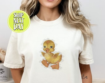 Shirt eend, eendje shirt, gans T-shirt, eendje volwassene - peuter T-shirt, eend T-shirt, cadeau voor haar, leuk shirt-AF008