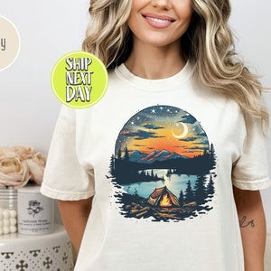 Camp River T-Shirt, Camp Fluss T-Shirt, niedliches Wander T-Shirt, Abenteuer T-Shirt, Camper Shirt, Naturliebhaber T-Shirt, Outdoor-Aktivitäten T-Shirt - TC131
