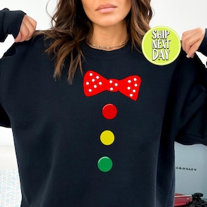 Clown Costume Halloween Funny Circus Sweatshirt, Clown Lover Shirt, Funny Carnival Sweater, Cute Party  Gift Shirt, Circus Sweatshirt-FUN077
