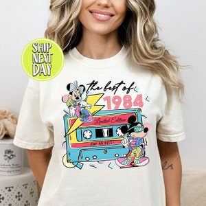 Retro Mouse 40th Birthday The Best Of 1984 Tshirt, 1984 Cassette Shirt, 40th Birthday Retro Tee, 40th Anniversary Shirt, Birthday Trip-BP017