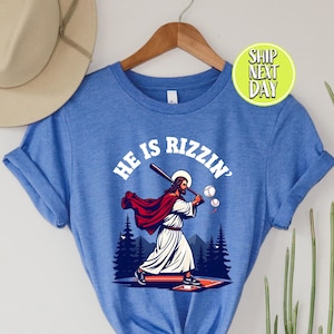 Jesus Christ Playing Baseball Tshirt, Jesus Shirt, Jesus Saves T Shirt, Christian Faith Tee, Bible Shirts, Playing Baseball T Shirt - FUN053