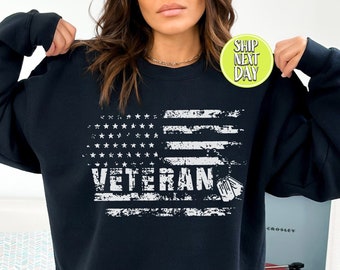 Veteran Sweatshirt and Hoodie, Veteran Day Gifts, Gift For Veterans, Independence Day Gift, Thank You, American Flag Shirt, Proud -JUL26