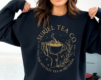 Suriel Tea Co Sweatshirt, Acotar Tea Sweater, Bookish Sweat, SJM Shirt, A Court Of Thorns And Roses Sweater, Suriel Tea Hoodie Gifts - TC018