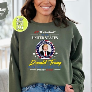47th President Donald Trump Inauguration Day 2025 Sweatshirts, Trump 47 Hoodies, Trump 2025 Inauguration Shirts, Memorabilia Sweater - TC202