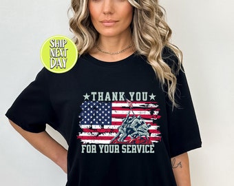 Thank You for Your Service Veterans T-Shirt, Veterans Day Gift, Independence Day,USA Flag Tees,Memorial Day Shirts,Proud Veteran Shirt-JUL27