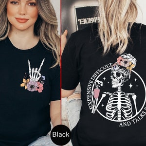 Expensive Difficult And Talks Back Tshirt, Funny Gift For Mothers, Sarcastic Mother Tees, Front And Back T-shirt, Talks Back T-Shirt - MC023