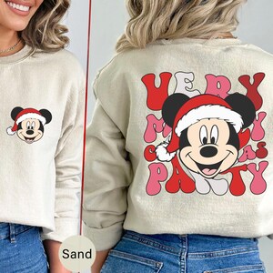 Bluza z kapturem Myszka Wesołych Świąt, Bardzo Wesołych Świąt, Prezent na Wakacje, Prezent na Imprezę Bożonarodzeniową, Sweter, Słodka Koszulka Myszka - CC195