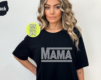 Checkered Mama Tee, Mama T-shirt, Trong Woman Shirt, Gift for