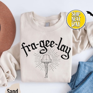 Fra Gee Lay Leg Lamp The A Christmas Story Sweatshirt, Fra-Gee-Lay That Must Be Italian, Leg Lamp Sweater, A Christmas Story Hoodies - CC151