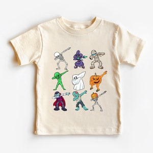 Pumpkin Witch Ghost Skull Toddler Shirt - Halloween Kids Shirt - Natural Toddler Tee - Funny Halloween Kids T Shirt - Ghost Ninja Tee -HC010