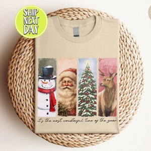 Its The Most Wonderful Time Of The Year Classic Christmas Tshirt, Gift For Christmas, Santa Reindeer T Shirts, Family Holiday Shirts - CC173