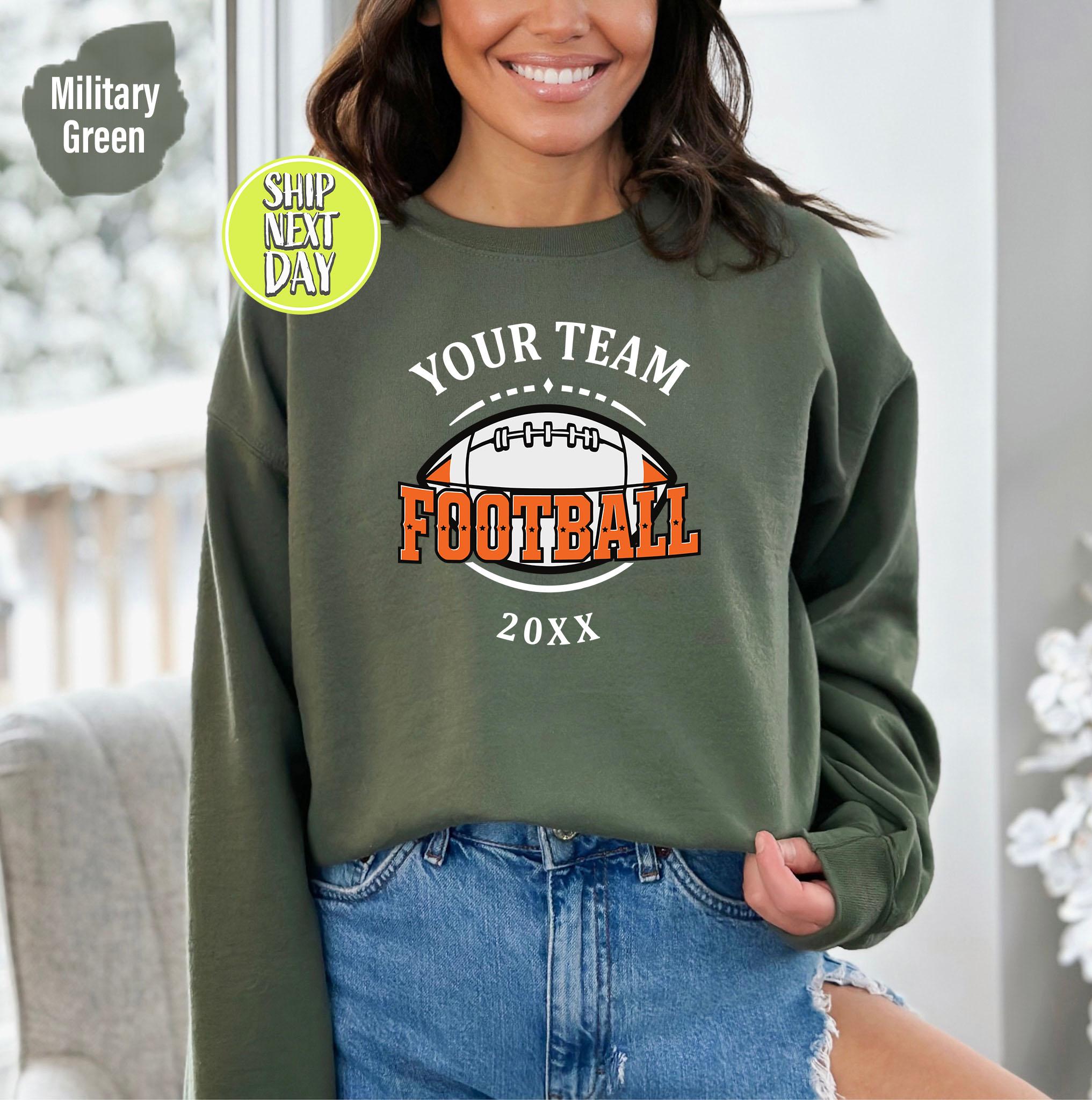 Custom Football Team Your Team Sport Sweatshirt, Football Player Gift Hoodies, Gifts For Sports Fan, Personalized Football Sweatshirt - S020