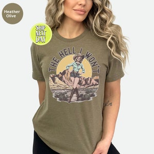 Cowboy Western The Hell I Won't Cheeky Cowgirl Hoody main image 1
